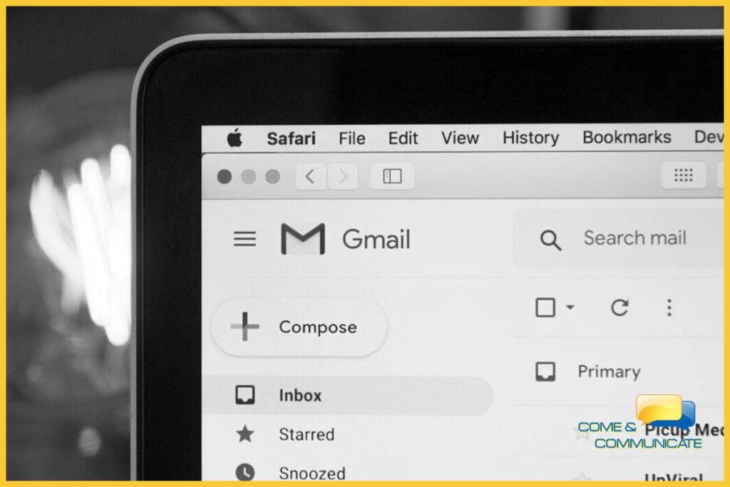 Dashboard del programa de Mail de Gmail.