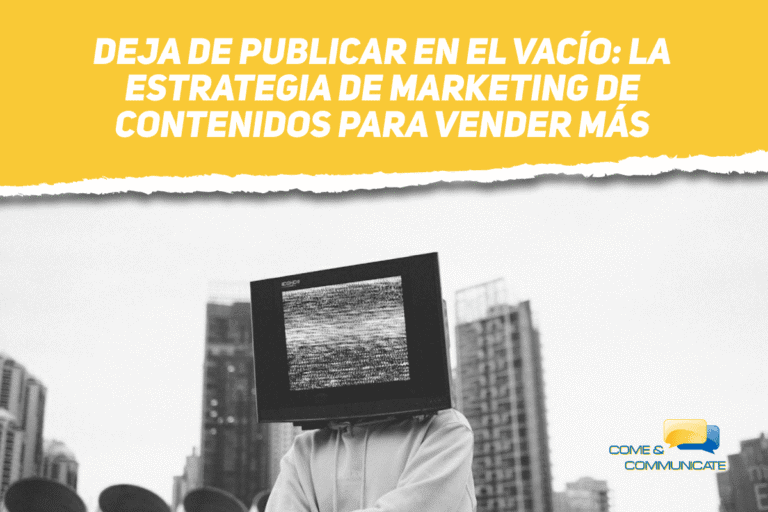 Una persona con un televisor con estática por cabeza, representando el